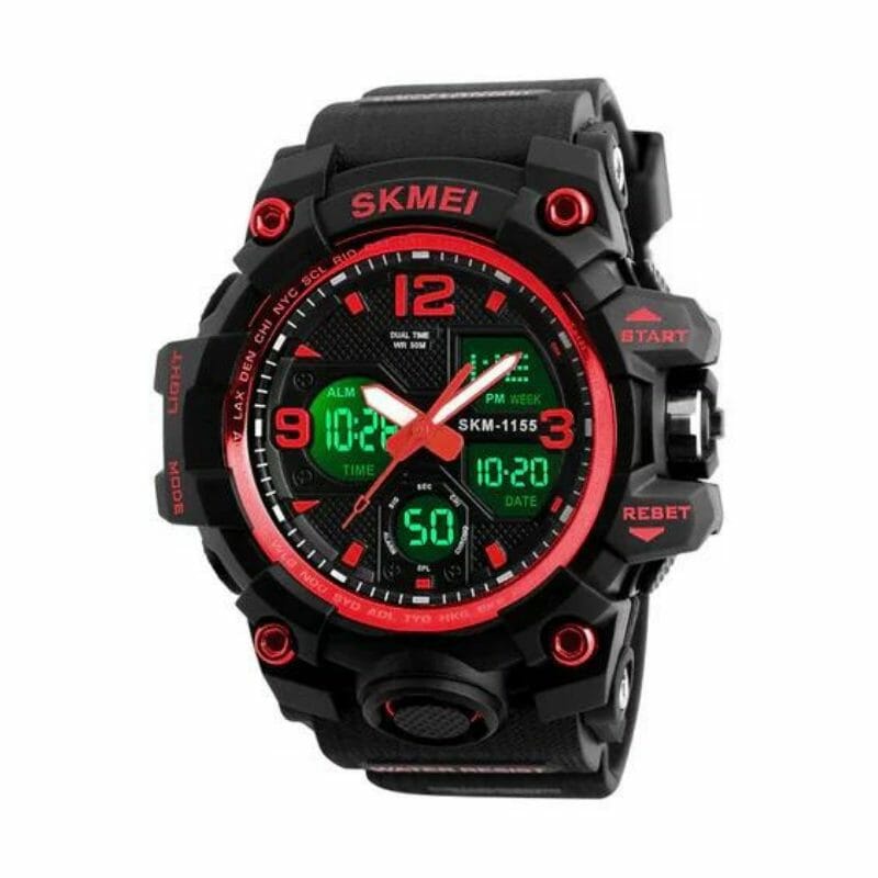Ψηφιακό/αναλογικό ρολόι χειρός – Skmei – 1155 – Black/Red