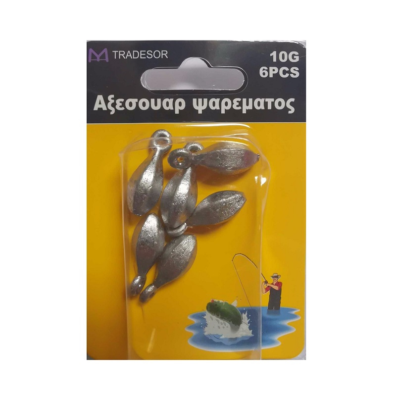 Βαρίδια αλιείας με θηλιά – 20gr – 4pcs – 30164