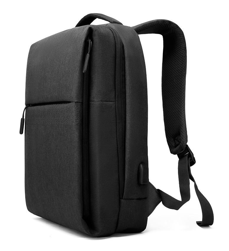 ARCTIC HUNTER τσάντα πλάτης 1701 με θήκη laptop 15.6″, USB, 17L, μαύρη