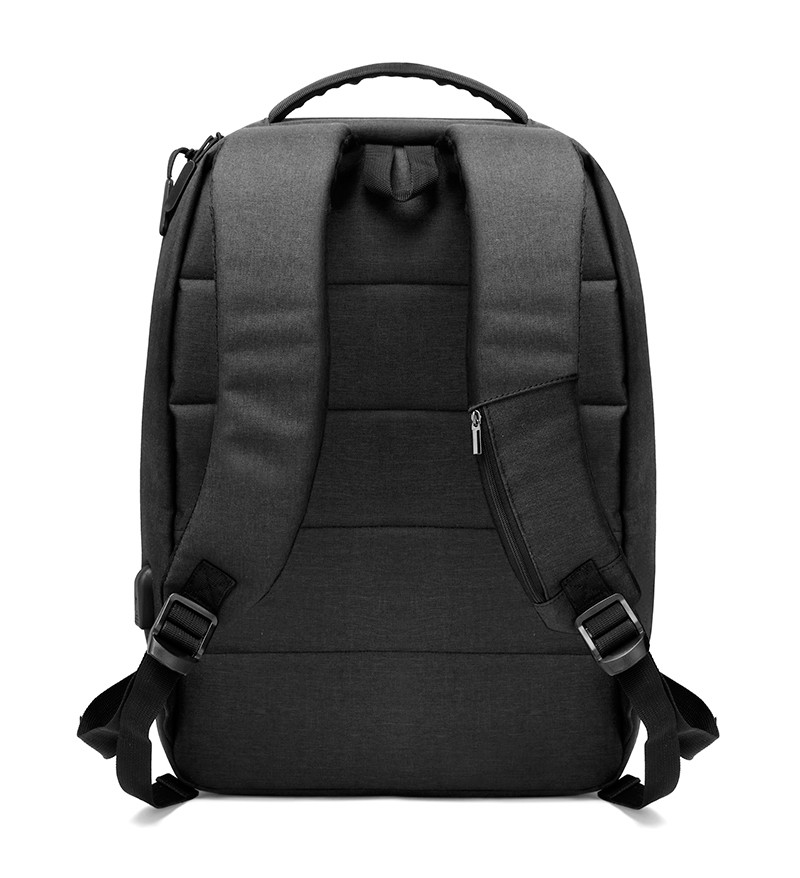 ARCTIC HUNTER τσάντα πλάτης 1701 με θήκη laptop 15.6″, USB, 17L, μαύρη