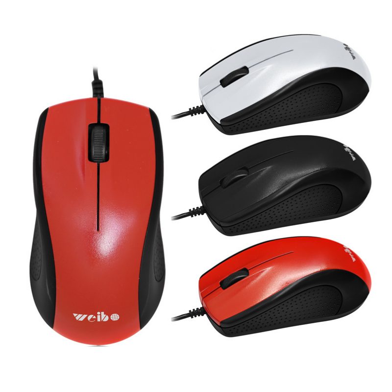 Ενσύρματο ποντίκι – WB-012 – Weibo – 650124 – Red