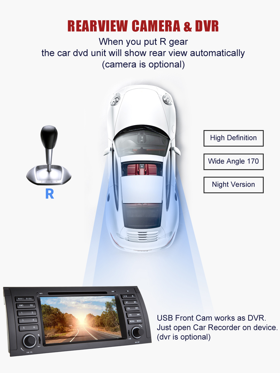 Ηχοσύστημα αυτοκινήτου 2DIN – BMW E39 – Android – JA-7235