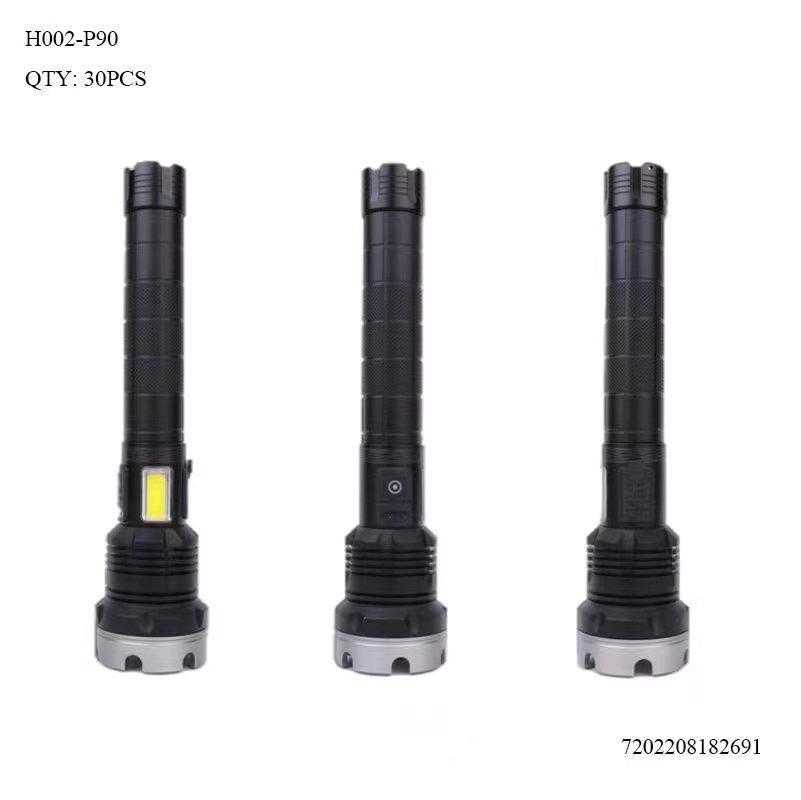 Επαναφορτιζόμενος φακός LED – H002-P90 – 182691