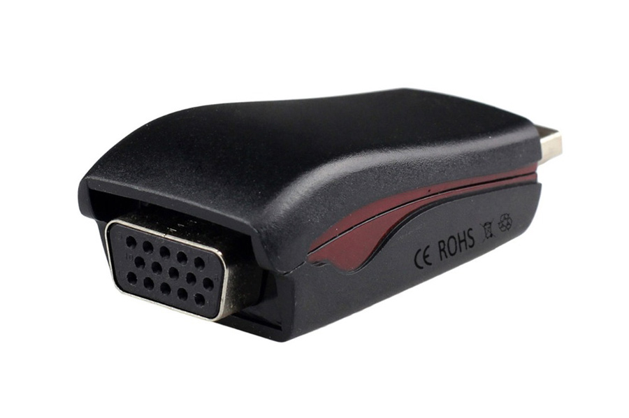 POWERTECH αντάπτορας HDMI 19pin σε VGA CAB-H076, audio jack, USB power