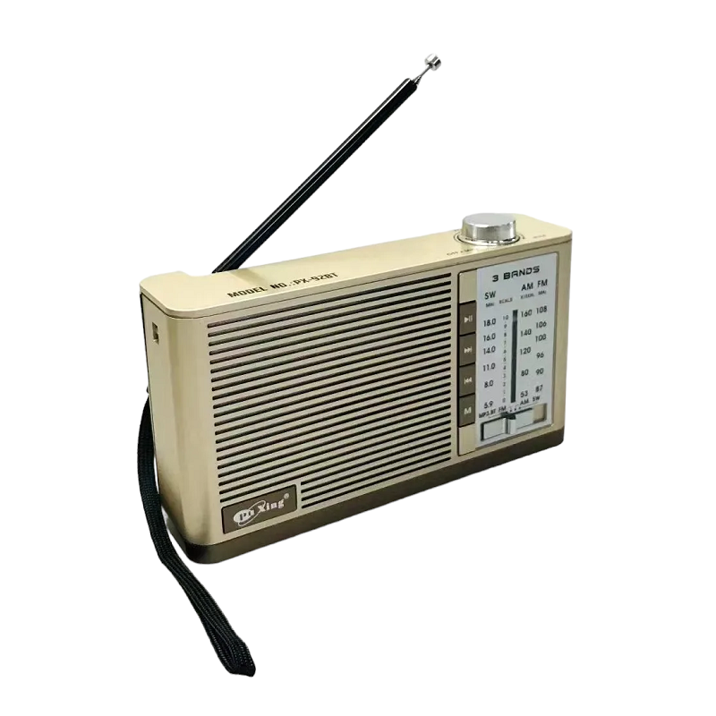 Επαναφορτιζόμενο ραδιόφωνο – PX-92BT – 000923 – Gold