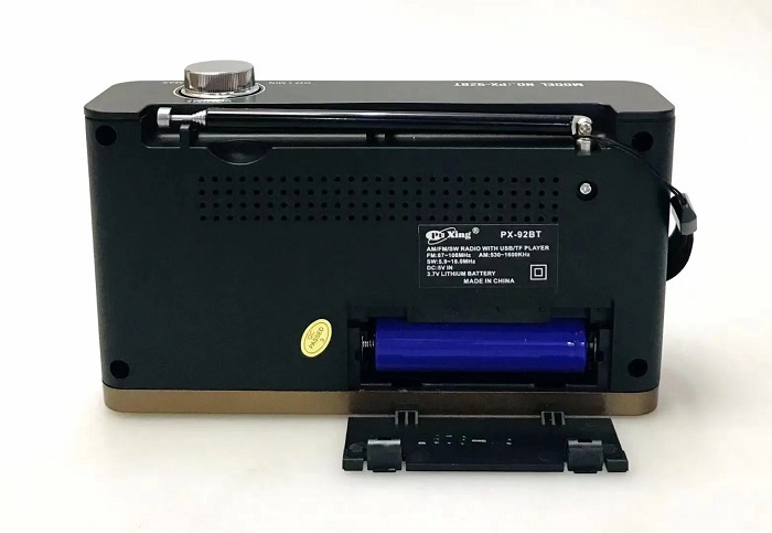 Επαναφορτιζόμενο ραδιόφωνο – PX-92BT – 000923 – Black