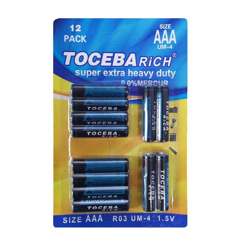 Μπαταρίες ΑΑΑ –  UM-4 – 1.5V – 12pcs – 400093