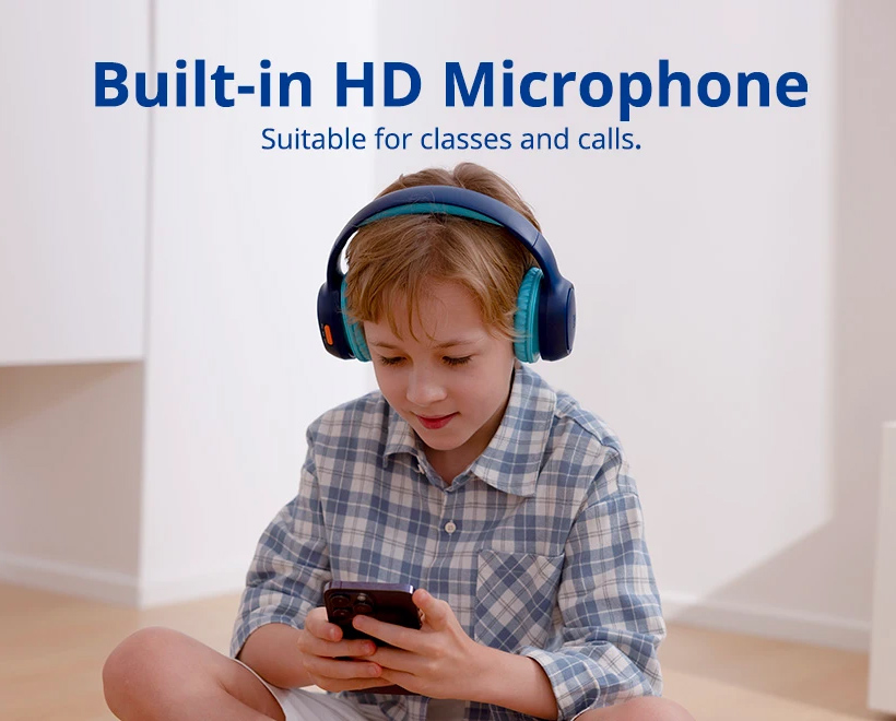 TRONSMART headphones για παιδιά KH02, ασύρματα & ενσύρματα, μπλε