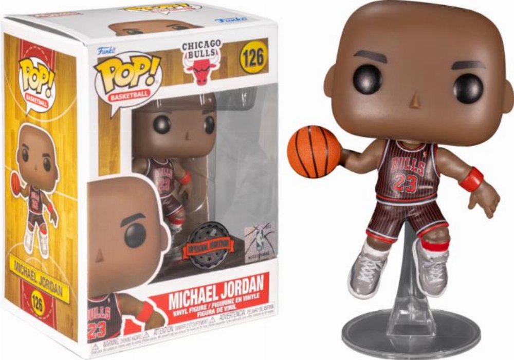 Φιγούρα Funko POP! NBA: Chicago Bulls – Michael Jordan (Pinstripe Jersey) #126 (Exclusive)