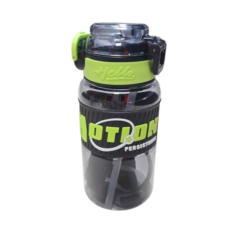 Φορητό παγούρι πλαστικό – 8056 – 600ml – 219569 – Black/Green