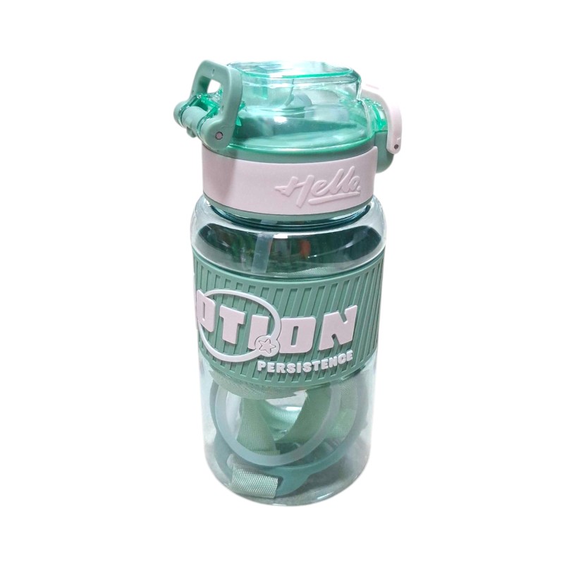 Φορητό παγούρι πλαστικό – 8056 – 600ml – 219569 – Green/White
