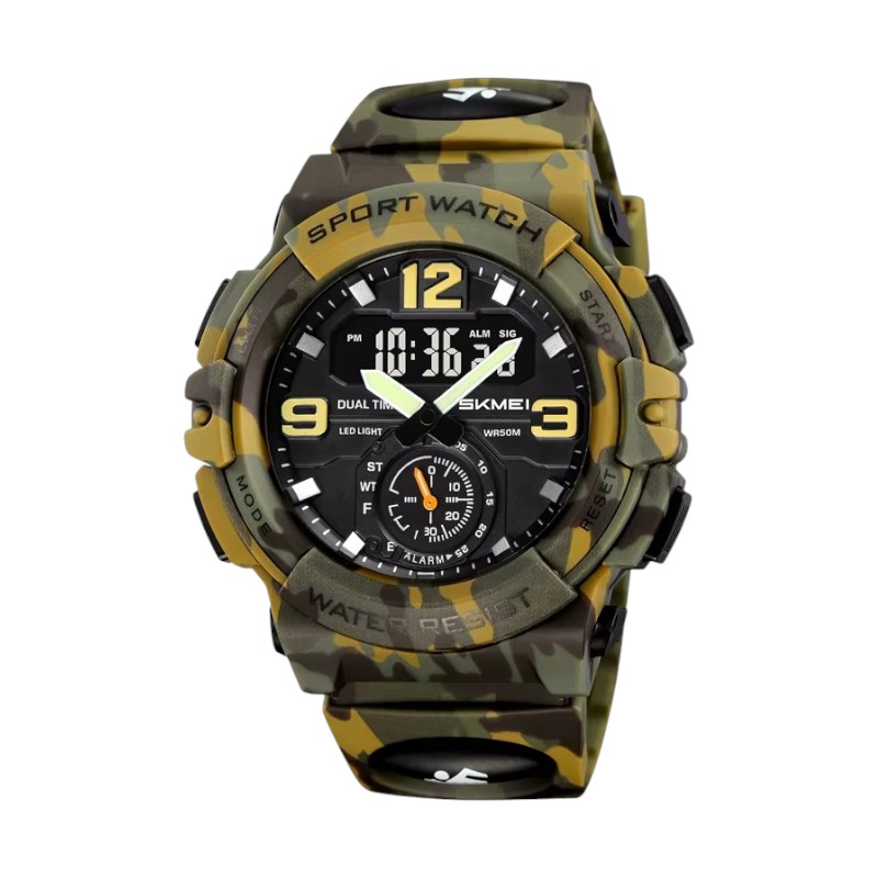 Ψηφιακό/αναλογικό ρολόι χειρός – Skmei – 2341 – Army Green
