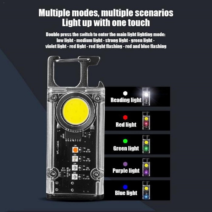 Πολυλειτουργικός φακός LED μπρελόκ – FA-G906 – 251506