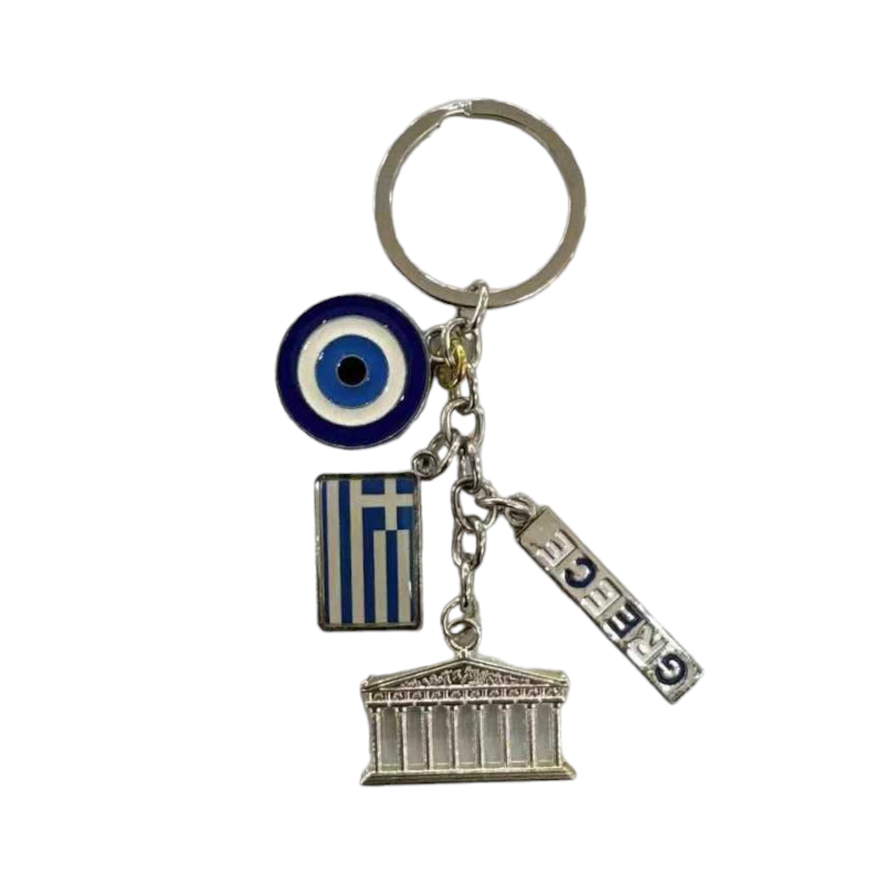 Τουριστικό μπρελόκ Souvenir – Σετ 12pcs – Ματάκι/Greece – 280082