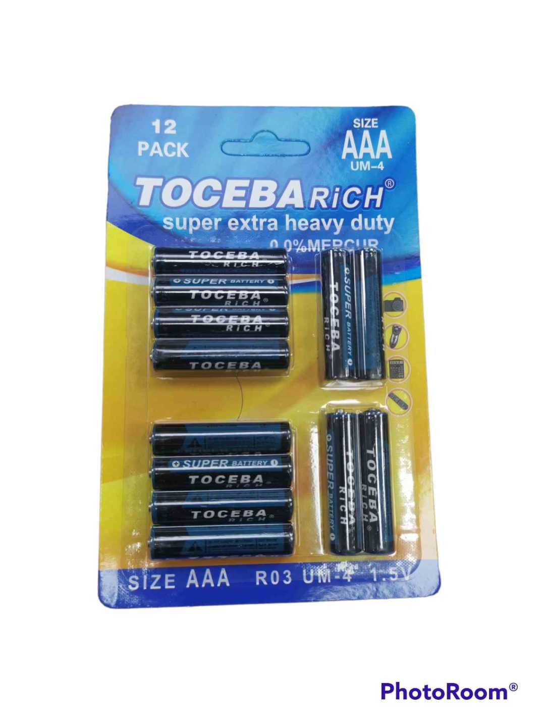 Μπαταρίες ΑΑΑ –  UM-4 – 1.5V – 12pcs – 400093