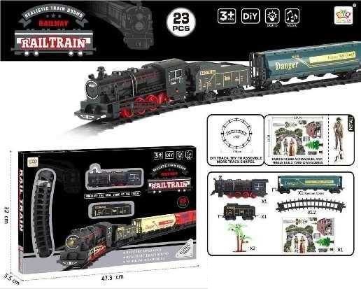 Σετ κλασσικό τρενάκι με ράγες – 4018-4A – 308363