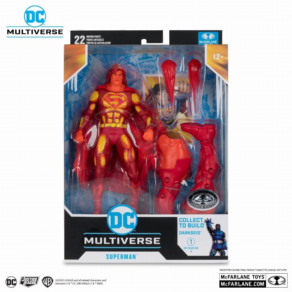 DC Multiverse: Justice League Task Force – Superman (Platinum Edition) Φιγούρα Δράσης (15cm) Build-a-Figure Darkseid