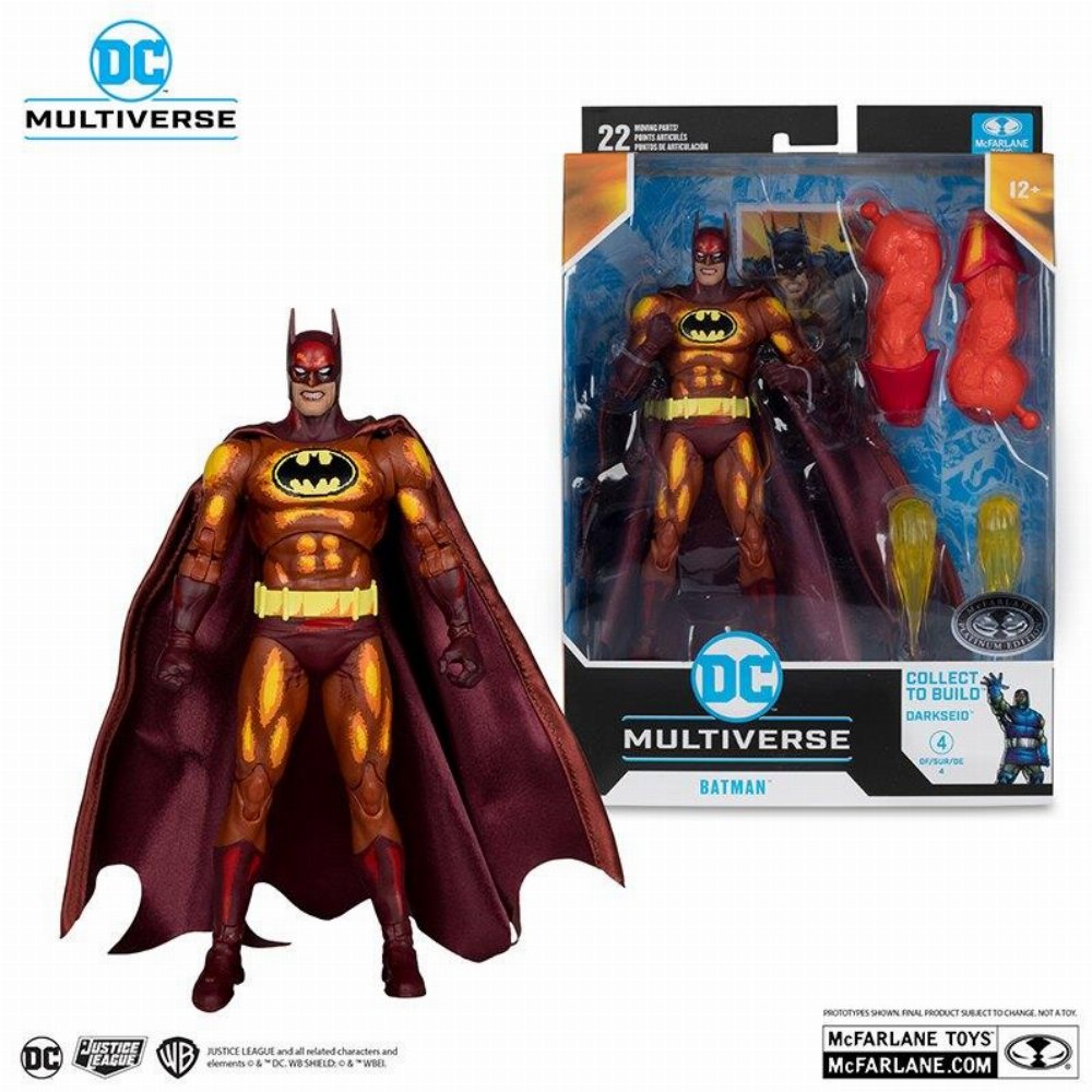 DC Multiverse: Justice League Task Force – Batman (Platinum Edition) Φιγούρα Δράσης (15cm) Build-a-Figure Darkseid