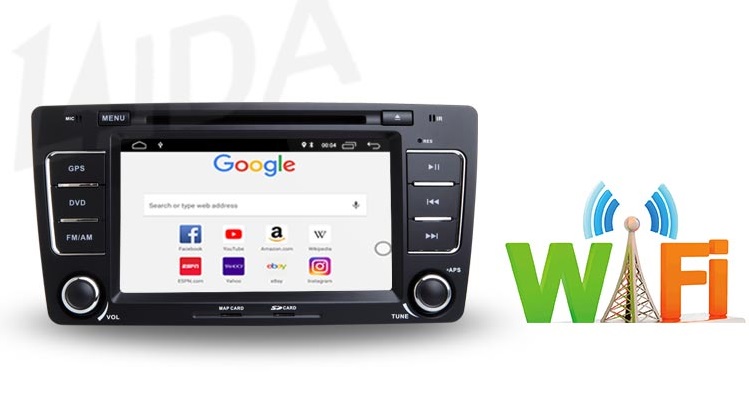 Ηχοσύστημα αυτοκινήτου 2DIN – Skoda Octavia – 8305 – 2+16GB – Android – 000965