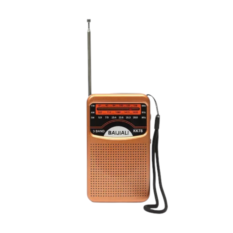 Επαναφορτιζόμενο ραδιόφωνο mini – KK78 – 410782 – Gold