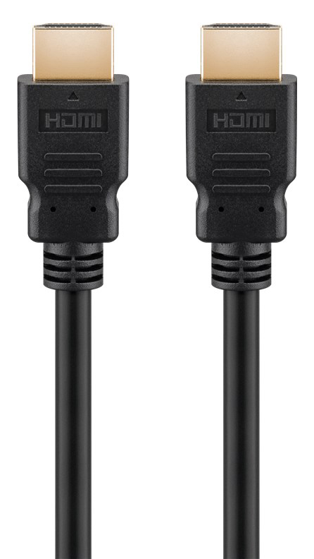 GOOBAY καλώδιο HDMI 2.1 41081, Ethernet ARC, 8K/60Hz 48Gbps, 0.5m, μαύρο
