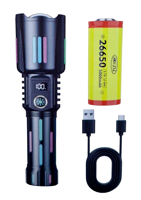 Επαναφορτιζόμενος φακός LED – W515TG – 418400