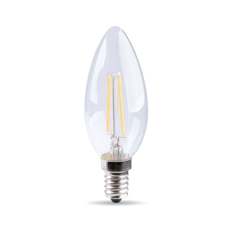Λάμπα LED Filament κερί – Ε14 – 2W – 431459