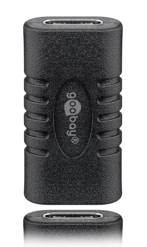 GOOBAY αντάπτορας USB-C 45401, θηλυκό σε θηλυκό, 5Gbit/s, 60W, μαύρος