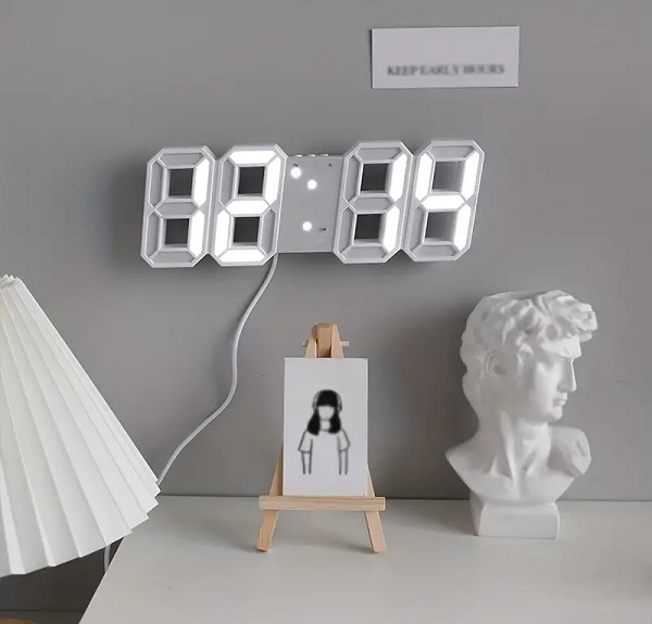 Ψηφιακό ρολόι – Ξυπνητήρι – 6609 – 466097 – White