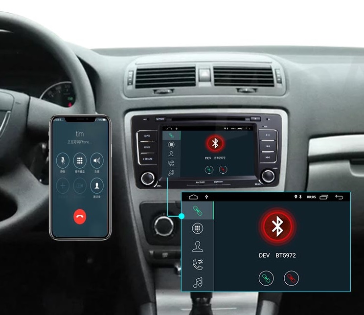 Ηχοσύστημα αυτοκινήτου 2DIN – Skoda Octavia – 8305 – 2+16GB – Android – 000965