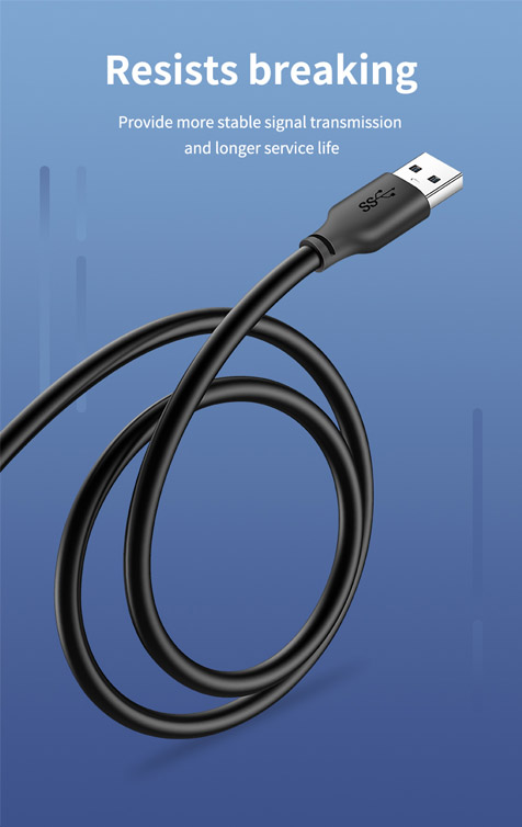 CABLETIME καλώδιο USB CT-AMAMN, 5 Gbps, 3m, μαύρο