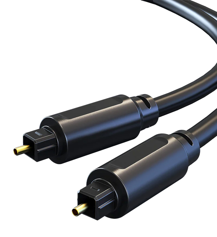 CABLETIME καλώδιο Toslink CT-AV380, gold plated, OD 4.0mm, 2m, μαύρο