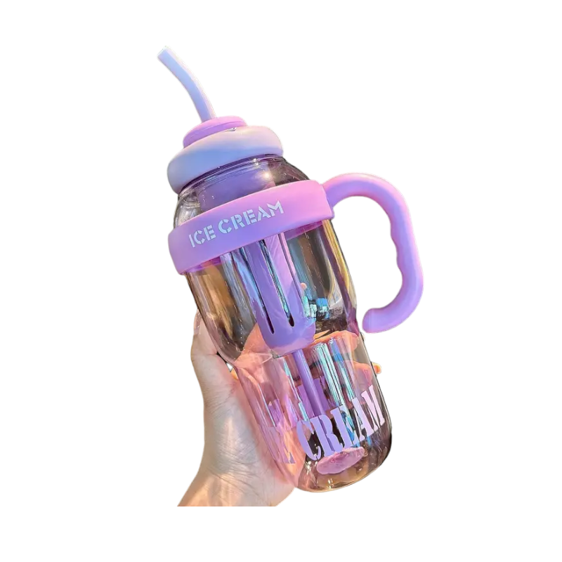 Φορητό παγούρι πλαστικό με καλαμάκι – 1300ml – RTS16 – 590166 – Purple