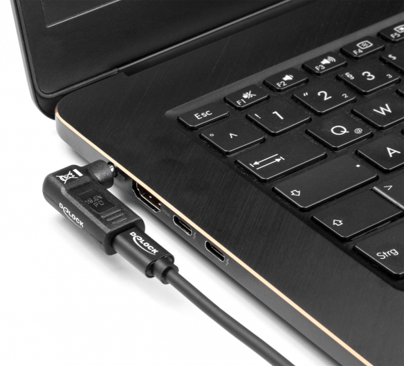 DELOCK αντάπτορας τροφοδοσίας 60009 USB-C σε Acer 5.5×1.7mm, 90°, μαύρος