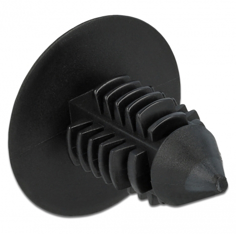 DELOCK Πλαστική τάπα 60187 για κάλυψη οπών, 15×14.5mm, μαύρη, 10τμχ