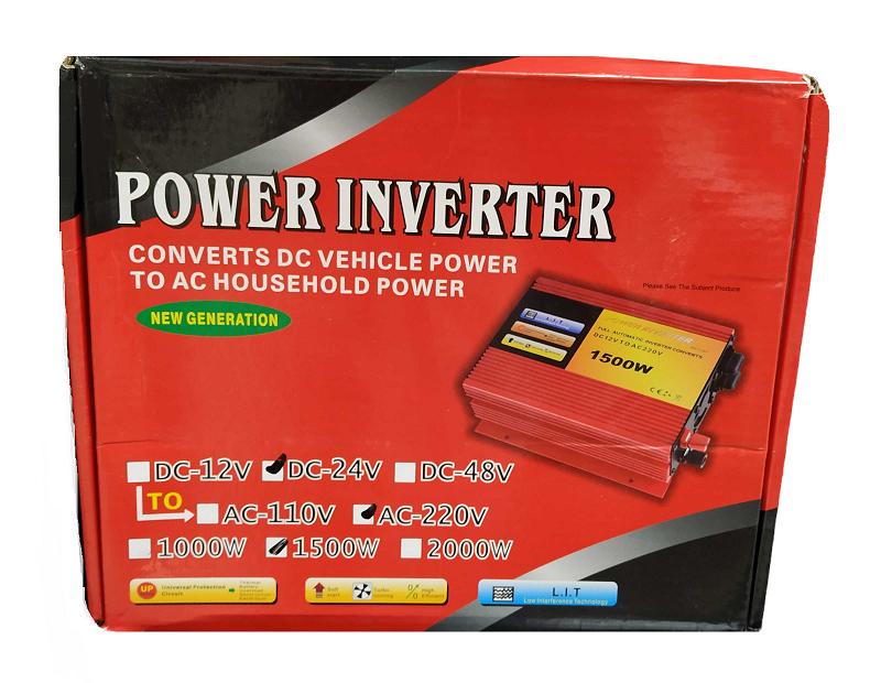 Power Inverter – Μονοφασικό – 1500W – DC-24V – 602059