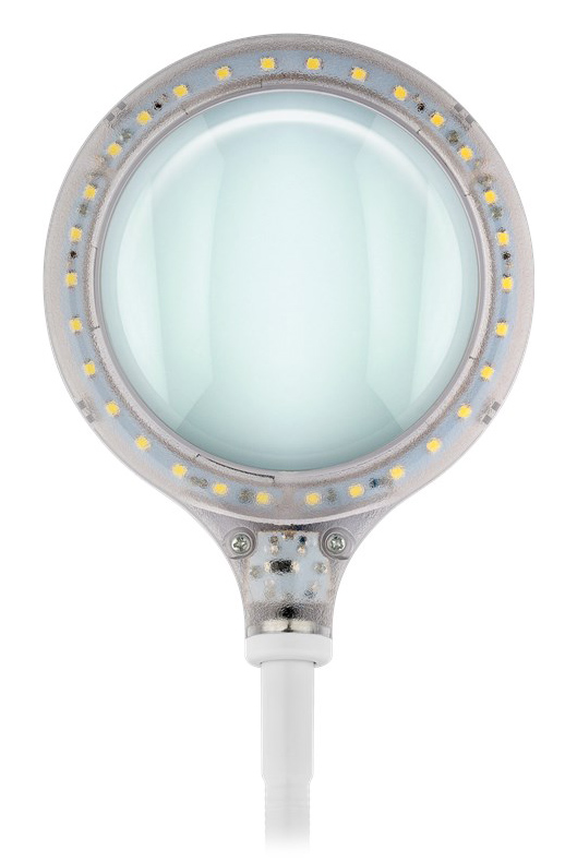 GOOBAY μεγεθυντικός φακός 60359 με κλιπ & βάση, LED, 3 διόπτρες, λευκός