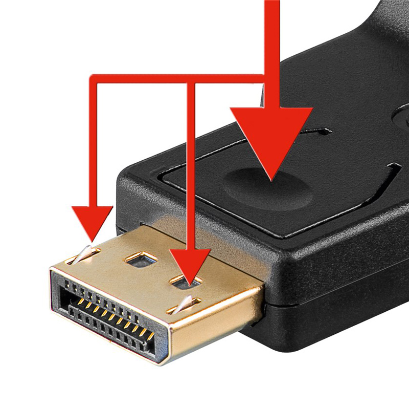 GOOBAY καλώδιο DisplayPort σε VGA 60606, 1080p, 0.15m, μαύρο