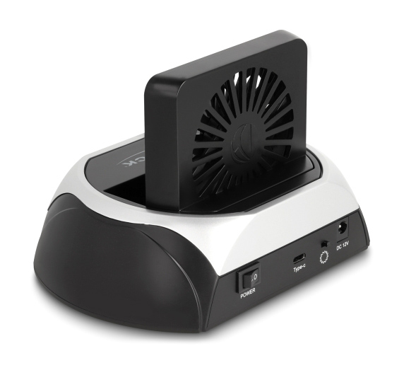 DELOCK docking station 64280 για M.2 NVMe/SATA SSD & HDD, 10Gbps, μαύρο