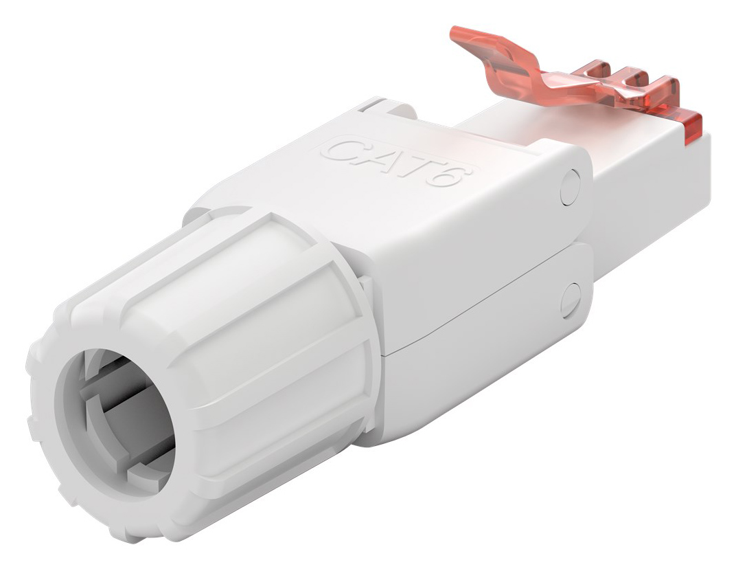 GOOBAY βύσμα RJ45 65942, CAT 6 UTP, tool-free, λευκό