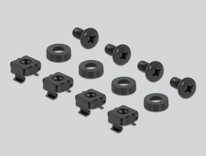 DELOCK cable management 66550 για rack 19″/1U, μεταλλικό, μαύρο