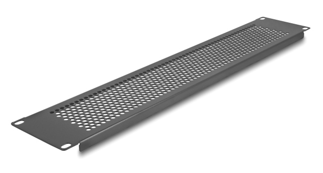 DELOCK κάλυμμα panel 67036 για 19″/2U rack, με αεραγωγούς, μαύρο