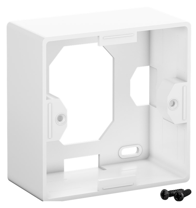 GOOBAY επιτοίχια πρίζα CAT 6 68244, 2x RJ45, 80x80mm, λευκή