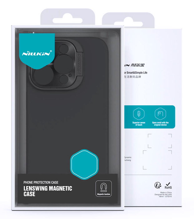 NILLKIN θήκη LensWing Magnetic για iPhone 15 Pro, μαύρη
