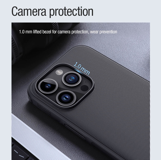 NILLKIN θήκη Super Frosted Shield Pro Magnetic για iPhone 15 Pro, μαύρη