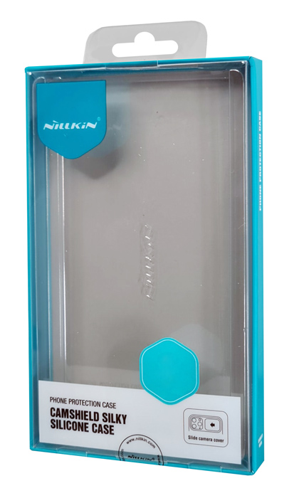 NILLKIN θήκη CamShield Silky Silicone για iPhone 15 Plus, μπλε