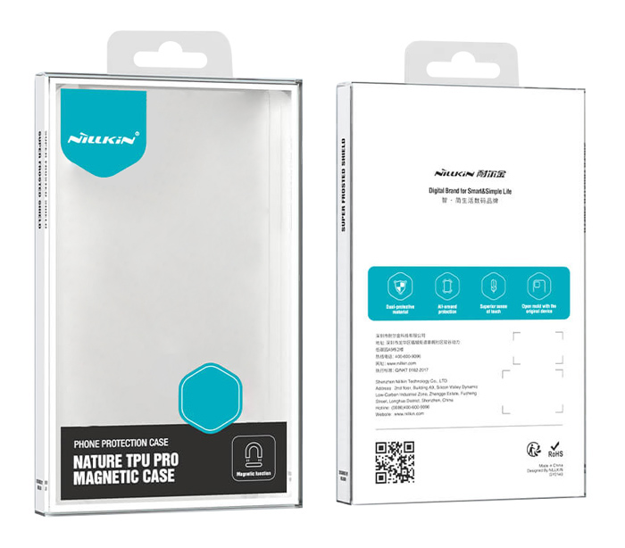 NILLKIN θήκη Nature TPU Pro Magnetic για iPhone 16, διάφανη-μπλε