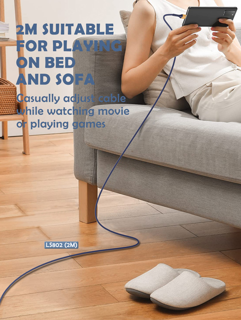 LDNIO καλώδιο USB-C σε USB LS802, 30W, 2m, λευκό
