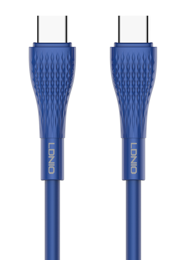 LDNIO καλώδιο USB-C σε USB-C LC672C, 65W PD, 2m, μπλε