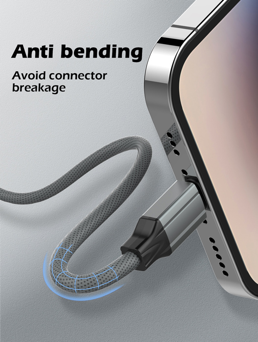 LDNIO καλώδιο Lightning σε USB-C LC441I, 30W PD, 1m, γκρι